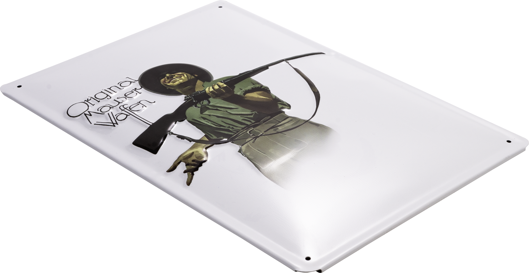 MAUSER 98 Metal Sign weiß